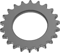 Foto do produto Engrenagem 22 dentes reta 5/8" chavetada